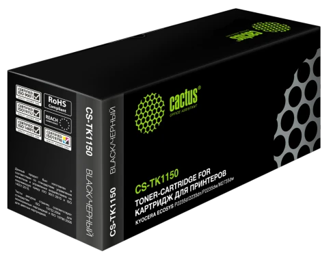 -/ Картридж лазерный Cactus CS-TK1150 TK-1150 черный (3000стр.) для Kyocera Ecosys P2235d/P2235dn/P2235 фото 1
