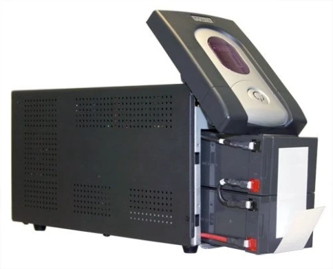 ИБП Powercom IMD-1200AP, LCD, линейно-интерактивный, 1200 ВA, 720 Вт, 4 розетки IEC320 C13 с резервным питанием,  2 розетки IEC320 C13 с фильтрацией, USB, защита RJ45/RJ11, ШхГхВ 130х382х192мм, 13.4 кг/ UPS Powercom IMD-1200AP, LCD, Line Interactive, 1200 фото 7