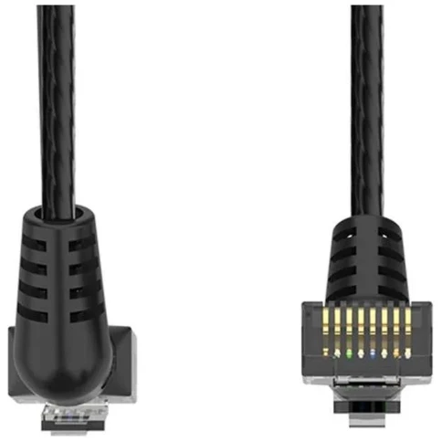 Патч-корд Vention прямой UTP cat.6a, RJ45 угол 90 - 5м. Черный фото 4