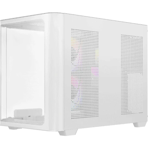 Корпус ПК без блока питания/ Case Ocypus Iota C50 Curve WH ARGB, Mini-Tower, TG, 3x120mm ARGB, 2xUSB-A 3.0 + 1xUSB-C, mATX, mITX White фото 3
