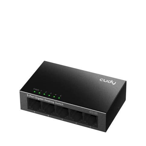 Коммутатор/ 5-Port Gigabit Desktop Switch, 5 10/100/1000M RJ45 Ports, Loop Detection, Desktop Metal Case, Power Saving, Plug & Play, Wall-Mount фото 2