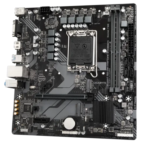 Материнская плата/ MB GIGABYTE INTEL B760 s1700, 2xDDR4(64GB), D-SUB/HDMI 2.1, 1xPCIe 4.0x16, 1xPCIe 3.0, 1xLAN, 4xSATA 6Gb/s, 2xM.2, 4xUSB 3.2, 2xUSB 2.0, mATX фото 4