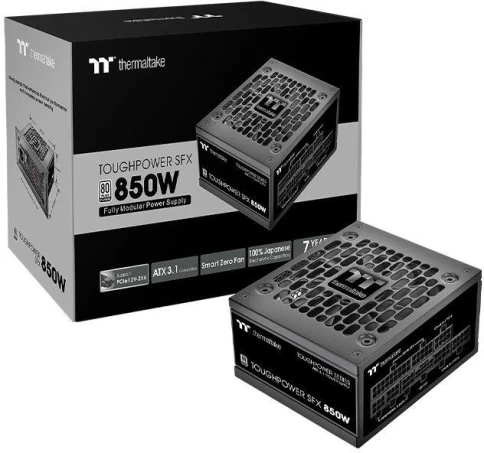 Блок питания Thermaltake SFX 850W Toughpower SFX850 Gen.5 80+ platinum (20+4pin) APFC 90mm fan 8xSATA Cab Manag RTL [PS-STP-0850FNFAPE-1] фото 6