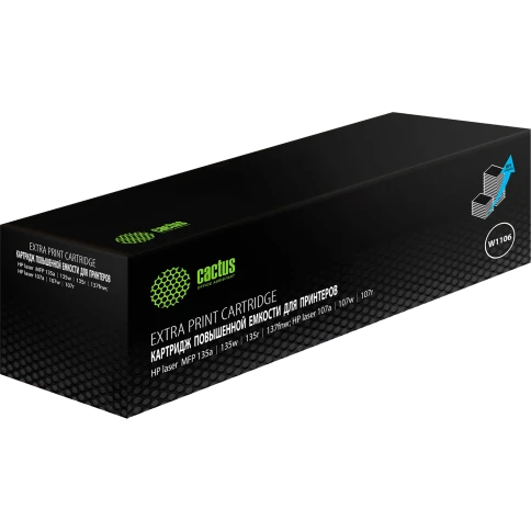 -/ Картридж лазерный Cactus CSP-W1106-MPS черный (5000стр.) для HP Laser 107a/107r/107w/135a MFP/135r M фото 1