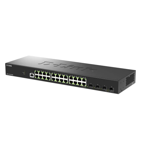 Коммутатор/ Управляемый L2 коммутатор, 24x1000Base-T, 4x10GBase-X SFP+, защита от статического электричества до 6 кВ, CLI, консольный порт RJ-45, RPS, поддержка Dying Gasp фото 2