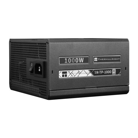 Блок питания 1000W/ Power Supply Thermalright, 1000W 80+ Platinum (ATX, 3.0, PCIe 5.0, Full modular, 1x24(20+4)pin, 1xCPU 8(4+4)pin, 2xPCIe*2 8(6+2)pin, 1x12VHPWR PCIe 5.0 12+4pin 600mm, 6xSATA3, 4xMOLEX4pin, Active, 120x120mm, 150x140x86mm, APFC, OPP, OV фото 3