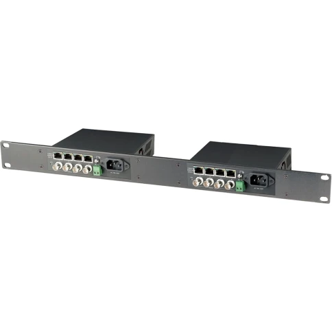 Панель/ SC&T TPN002 Монтажная панель 19"(1U), для установки двух приёмников TTA414VPDR в стойку 19". фото 1