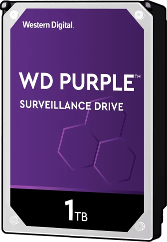 Жесткий диск/ HDD WD SATA3 1Tb Purple Video IntelliPower 64Mb (clean pulled) 1 year warranty (replacement ST1000VX013, WD11PURZ) фото 1