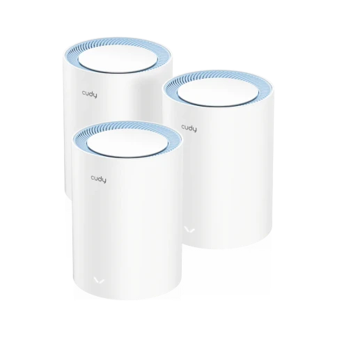 Wi-Fi Mesh-система/ AC1200 Wi-Fi Mesh Solution 3-Pack, Chipset MediaTek, Dual-Band, 867Mbps at 5GHz + 300Mbps at 2.4GHz, 802.11ac/a/b/g/n, 2 Fast Ethernet Ports, 2 internal antennas, MU-MIMO,  DDNS,Zerotier/Wireguard/OpenVPN/IPSec/L2TP/PPTP VPN,  DNS over фото 2