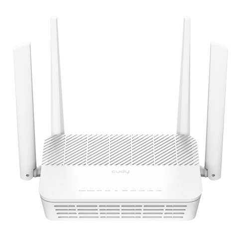 Маршрутизатор/ AX3000 2.5G Dual Band Wi-Fi 6 Mesh Router, Chipset MT7981BA+MT7976CN+MT7531AE+RTL8221B, 802.11ax/ac/a/b/g/n, 2402Mbps at 5GHz + 574Mbps at 2.4GHz, 1 x 2.5G Port , 4 x 10/100/1000Mbps Ports, 4 x 5dBi fixed antennas, WiFi router/AP/ Repeater/ фото 1
