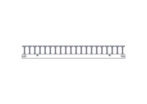 Vertical cable manager Systeme Electric, Excelente series, 42U, plastic fingers, single row, for mounting in a mounting channel фото 9