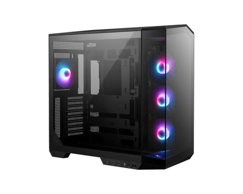 Корпус ПК без блока питания/ Case MSI MAG PANO 100R PZ, Midi-Tower, TG, 4x120mm ARGB, 2xUSB 3.2, 1xUSB 3.2 Type-C, ATX, mATX, mITX Black фото 1