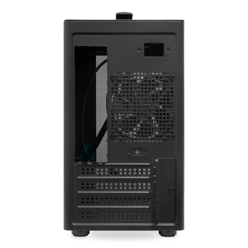 Корпус без блока питания/ Case HSPD M210, Mesh Mid Tower, Black, 0.7 SPCC, 1x90mm mATX, mITX 140/280/150mm 1x2.5", 1x3.5", 4xPCI 1xUSB-A 3.0 302x168x350mm фото 3