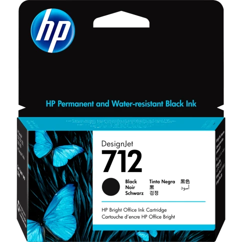 Картридж/ HP 712 38-ml Black DesignJet Ink Cartridge фото 1