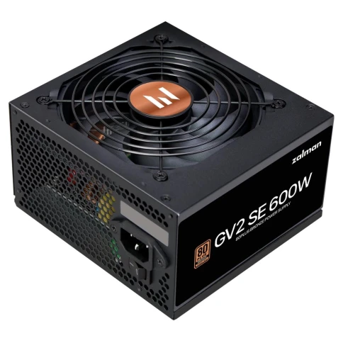 Блок питания ZALMAN ATX 12V Ver252 600W 80+Bronze, APFC, 120mm fan, 24pin, 1x4pin,1x8pin, 2xPCI-E, 4xMolex, 6xSATA, GV2 SE 600W, ZM600-GV2SE фото 2