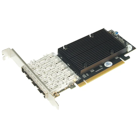 Сетевая карта/ 25G Quad Port SFP28 PCIe Ethernet Adapter with Intel E810-CAM1 Chipset фото 1