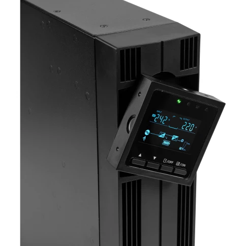 8769 Источник бесперебойного питания SKAT-UPS 2000-RACK-ON-4X9-E P3 2000ВА/2000 Вт, 2U, On-Line, синус, встр. АКБ 48В (4x9Ач), 8хC13, USB, RS232, RS485, параллельный порт, слот для карт (SNMP, реле), EPO, ШхГхВ 440х455х88, масса 22.7 кг фото 8