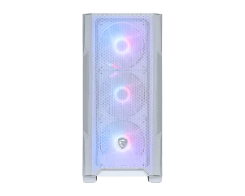Корпус ПК без блока питания/ Case MSI MAG FORGE M100R, Mini-Tower, TG, 4x120mm ARGB, 2xUSB 2.0, 1xUSB 3.0, mATX, mITX White фото 2