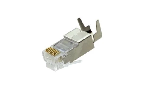 Разъемы RJ-45 для экранированной витой пары CAT6, калибр проводника 23 и 24AWG, диаметр изоляции жил до 1,5 мм фото 1