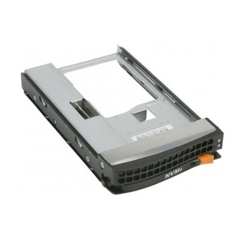 Комплектующие корпусов SuperMicro MCP-220-00138-0B Tool-less Black gen-5 3.5»-to-2.5» NVMe drive tray, Orange tab фото 2