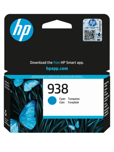 Картридж/ HP Ink Cartridge 938 Cyan фото 1