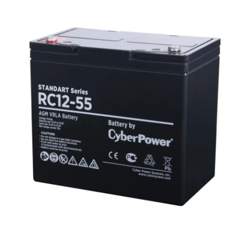Аккумуляторная батарея SS CyberPower RC 12-55 / 12 В 55 Ач фото 1