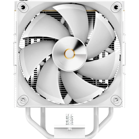 Кулер для процессора/ CPU Cooler Ocypus Iota A40 WH Dual Fan (220W, 4-pin PWM, LED temp., 156.7mm, Al/Cu, 4x6mm, 2x120mm, 77CFM, 29dBA, 2000RPM, S: 1851/1700/1200/115X, AM5/AM4, white) фото 3