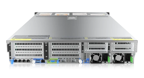 Серверная платформа/ Gooxi SL201-D12R-NV-G4 2u 12bay server with NVME bp,based on rapid sapphire 2xPCIe 5.0x16; 4xPCIe 5.0x8 2x 2.5" rear SAS/SATA 2x 2.5" rear NVMe 1300W 1+1 EU power cables фото 2