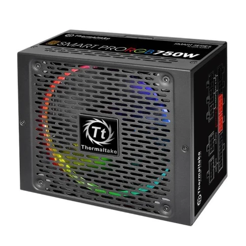 Блок питания Thermaltake ATX 750W SMART PRO RGB 80+ bronze (20+4pin) APFC 140mm fan color LED 9xSATA Cab Manag RTL [PS-SPR-0750FPCBEU-R] фото 3