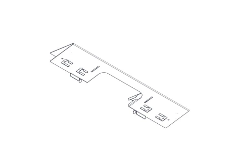Divider with opening for laying Systeme Electric cables, on the roof of Uniprom Rack cabinets 600mm wide, 2 pcs. фото 6