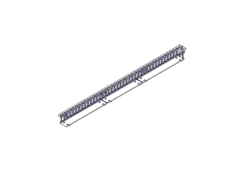 Systeme Electric vertical cable manager, Excelente series, plastic fingers, with cover, for 42U cabinets 750mm and 800mm wide фото 7