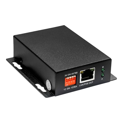 PoE удлинитель/ PoE удлинитель 10M/100M Fast Ethernet на 400м (до 30W).Увеличение расстояния передачи данных + питание на 100м (В режиме "S" - до 400м). Совместим с оборудованием PoE IEEE 802.3af/at. Порты: вх.- 1 x RJ45 (10/100 Base-T), роз. 2. фото 1