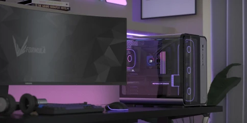 Вентилятор для корпуса Formula Air Fusion 3 BK ARGB 360х120x28 черный 4-pin 34.95дБ Ret фото 7
