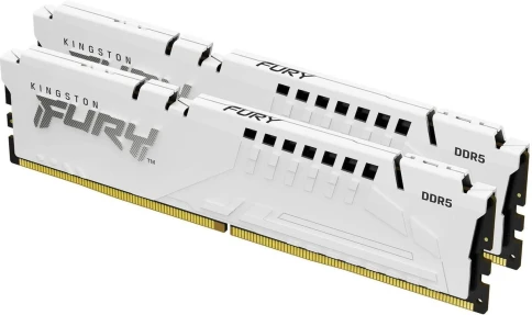 Память оперативная/ Kingston 32GB 5600MT/s DDR5 CL36 DIMM (Kit of 2) FURY Beast White EXPO фото 2