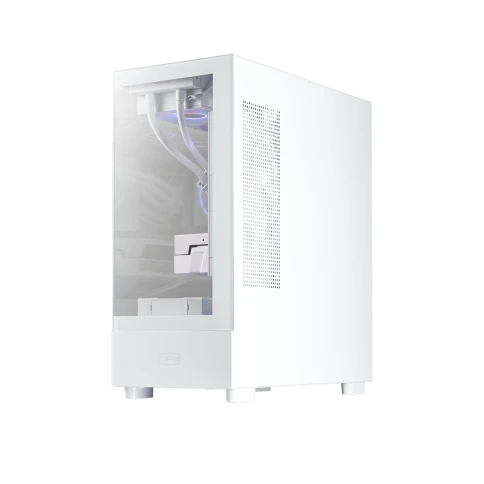 Корпус без блока питания/ Case PCCooler C3 Q500 WH, Midi-Tower, TG, no fans, 1xUSB 3.0 + 1xUSB 2.0 + 1xUSB-C, ATX, mATX, mITX White фото 4