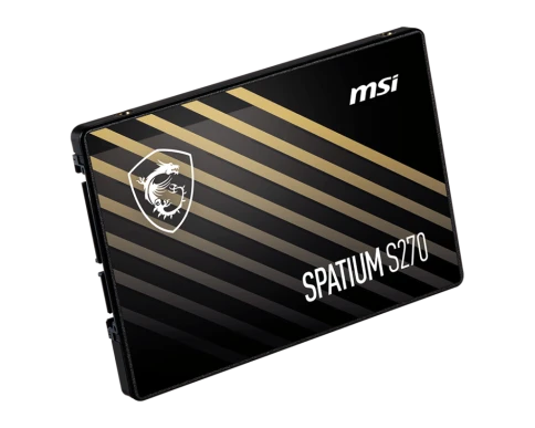 MSI SSD SPATIUM S270, 960GB, 2.5" 7mm, SATA3, 3D TLC, R/W 500/450, IOPs 55 000/80 000, TBW 500, DWPD 0.28 (5 лет) фото 5