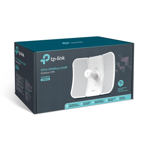 Точка доступа/ Outdoor 5GHz 300Mbps CPE, MIMO 2x2, 23dBi directional antenna, 25 km, IP65, 1 FE Port, Passive PoE фото 4