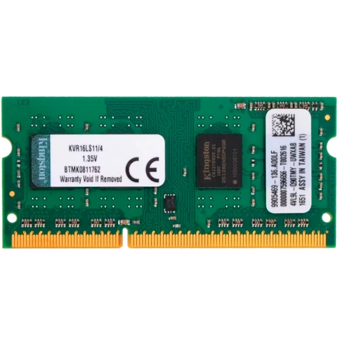 Память оперативная/ Kingston 4GB 1600MT/s DDR3L Non-ECC CL11 SODIMM 1.35V (Select Regions ONLY) фото 1