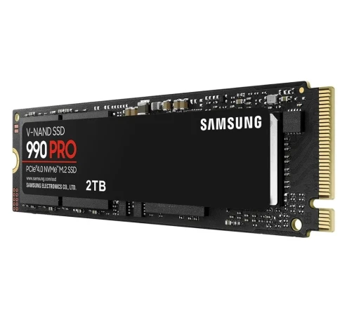 Твердотельные накопители/ Samsung SSD 990 PRO, 2000GB, M.2(22x80mm), NVMe 2.0, PCIe 4.0 x4, V-NAND TLC, R/W 7450/6900MB/s, IOPs 1 400 000/1 550 000, DRAM buffer 2048MB, TBW 1200, DWPD 0.33 (12 мес.) фото 6