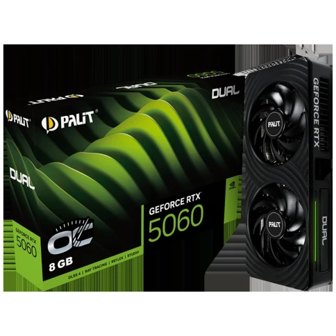 Видеокарта Palit PCI-E 5.0 RTX5060 DUAL OC NVIDIA GeForce RTX 5060 8Gb 128bit GDDR7 2295/28000 HDMIx1 DPx3 HDCP Ret фото 15