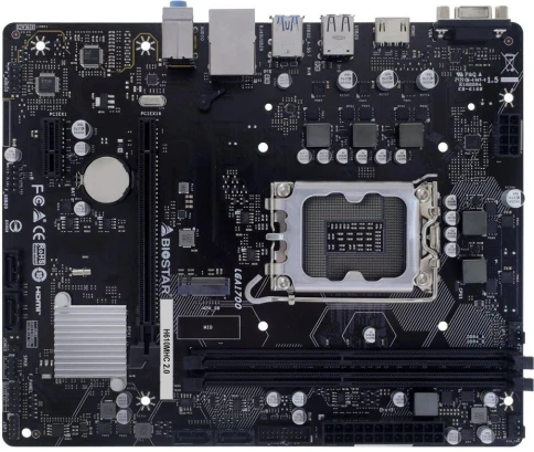 Материнская плата Biostar H610MHC 2.0 Soc-1700 Intel H610 2xDDR4 mATX AC`97 8ch(7.1) GbLAN RAID+VGA+HDMI фото 1