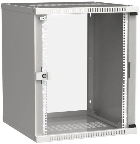 Шкаф LINEA WE 15U 600x600мм дверь стекло серый фото 2