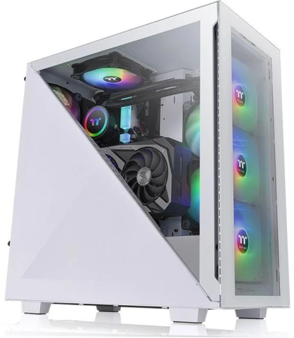 Корпус Thermaltake Divider 300 TG ARGB белый без БП ATX 3x120mm 3x140mm 2xUSB3.0 audio bott PSU фото 1