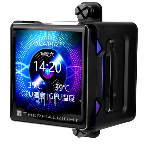 Система жидкостного охлаждения/ Water Cooling System Thermalright Elite Vision 360 (360mm, LED, Black, ARGB/ Fans: 3x120mm, 69CFM, 27dBA, 2150RPM/ Pump height 63mm, Rad thickness 27mm/ S: 1700, 1200, 1851, 115X, 2011, 2066, AM5, AM4) фото 2