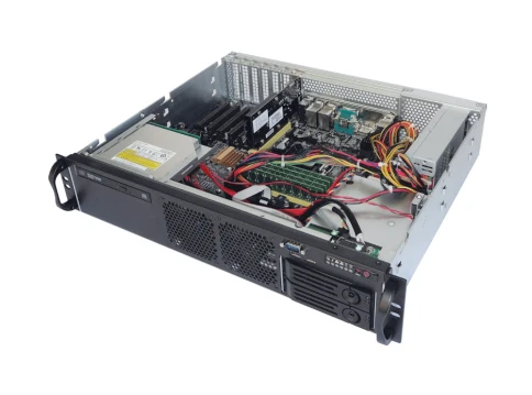 Серверный корпус/ 2U chassis; ATX, Micro-ATX, Mini-ITX MBs; 2 x 3.5''h фото 4