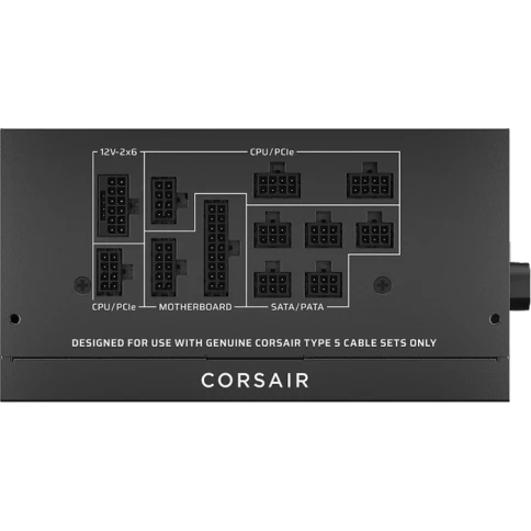 Блоки питания/ Power Supply Corsair RM1000x SHIFT, Model RPS0222, 1000W 80+ Gold (ATX, 3.1, PCIe 5.1, Full modular, 1x24(20+4)pin, 1x12V-2x6, 2x4+4-pin CPU +12V (EPS), 8x4-pin Molex, 4x6+2-pin PCIe, 16xSATA3, Active, 140x140mm, 150x140x86mm, APFC, Power c фото 4