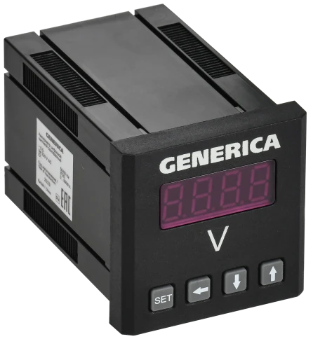 Вольтметр цифр. щит. 1-ф. 48х48 LED GENERICA фото 2