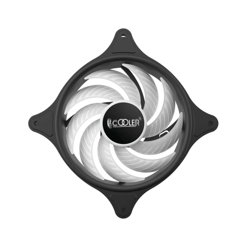 Кулер для корпуса/ Case Cooler PCCooler FX 120 ARGB BK (120x120x25mm, 4-pin PWM, ARGB, 52.79CFM, 33.2dBA, 2000RPM, Black) фото 3