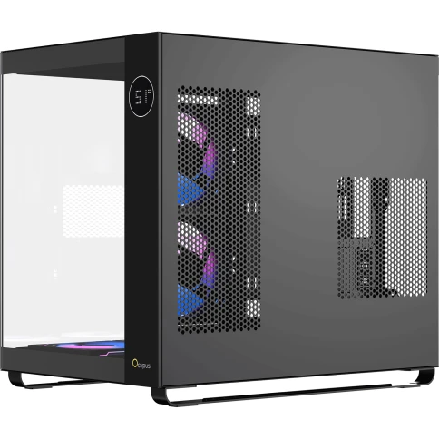 Корпус ПК без блока питания/ Case Ocypus Iota C70 BK ARGB, Midi-Tower, TG, 6x120mm ARGB, 2xUSB-A 3.0 + 1xUSB-C 3.1, ATX, mATX, mITX Black фото 3