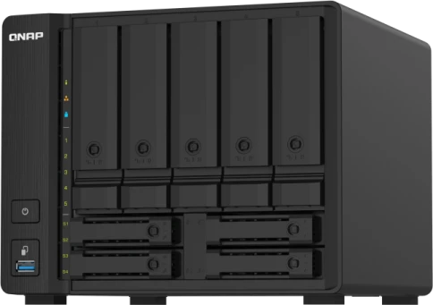 Сетевое хранилище без дисков/ SMB QNAP TS-932PX-4G 9-Bay NAS, 5 x 3.5" and 4 x 2.5" drive slots, Alpine AL324 ARM quad-core 1.7GHz, 4 GB DDR4 (1x 4 GB) up to 16 GB (1 x 16 GB), 2 x 10GbE  SFP+, 2 x 2.5 GbE LAN фото 4